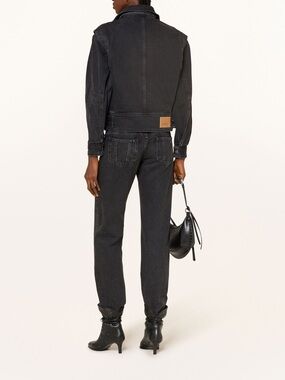 NWT- Isabel Marant Étoile  Black Straight-Leg Jeans with Panel Detailing